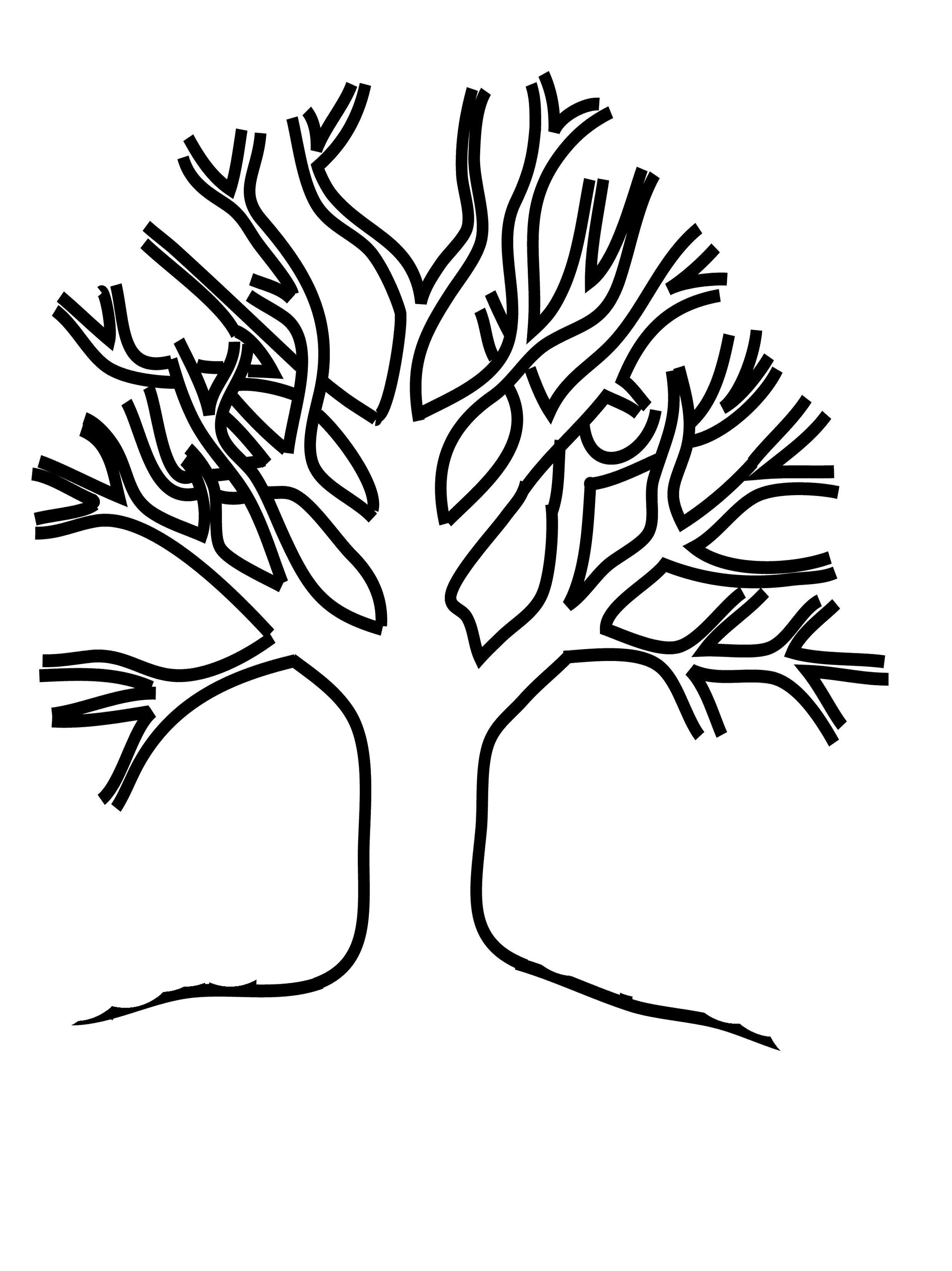 Coloring ~ Bw Family Tree Printable History Daily Template With - Free Printable Tree Template