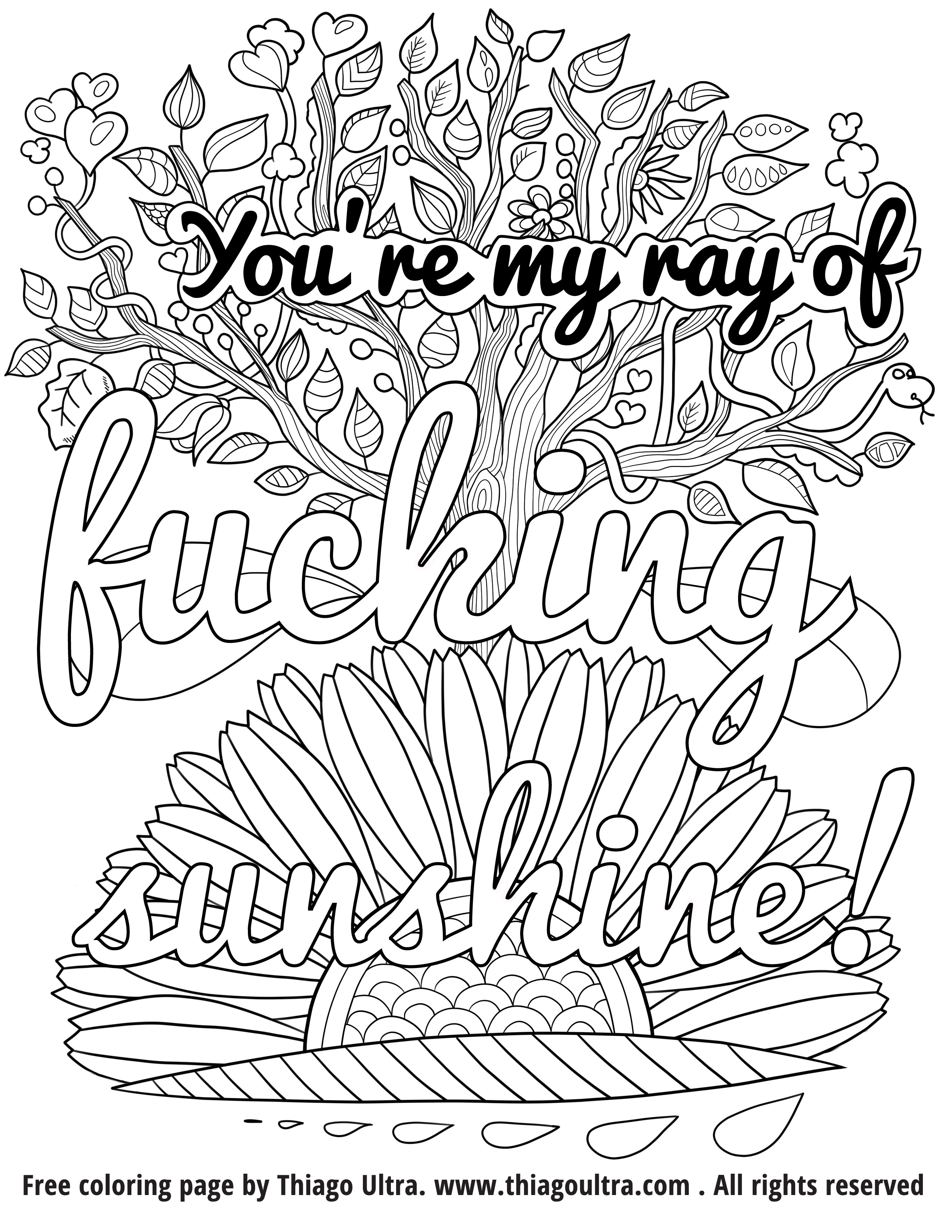Coloring Ideas : 1840D37706A73E0C394A077851E5964E_Focus Free - Free Printable Swear Word Coloring Pages