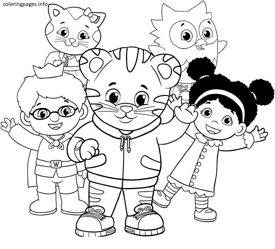 Coloring Ideas : Coloring Ideas Pages Daniel Tiger With Image Free - Free Printable Daniel Tiger Coloring Pages