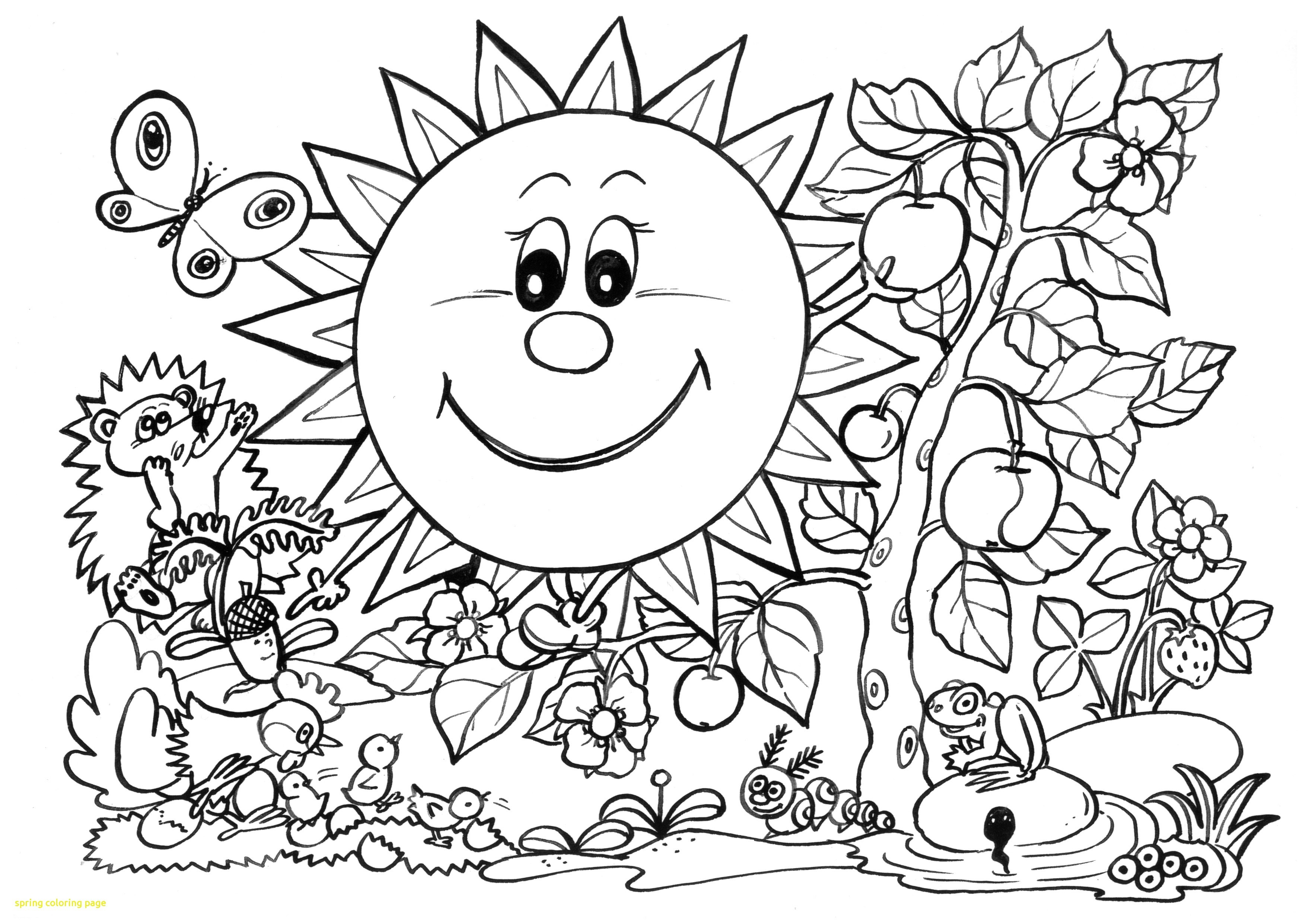 Coloring Ideas : Cute Spring Coloring Pages Unique Free Printable - Spring Coloring Sheets Free Printable