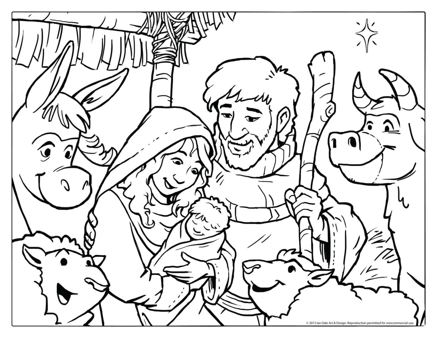 Coloring Pages : Nativity Scene Coloring Page Foroolers Of Number - Free Printable Nativity Scene Pictures