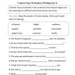 Context Clues Worksheet Writing Part 1 Intermediate  Free Worksheets   Free Printable 7Th Grade Vocabulary Worksheets
