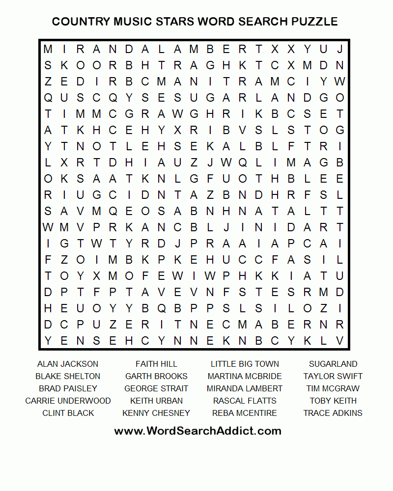 Musical Terms Word Search Wordmint Free Printable Music Word