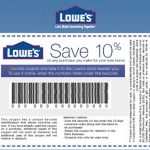 Coupons: Five (5X) Lowes 10% Off Printable Coupons   Exp 5/31/17   Free Printable Lowes Coupons