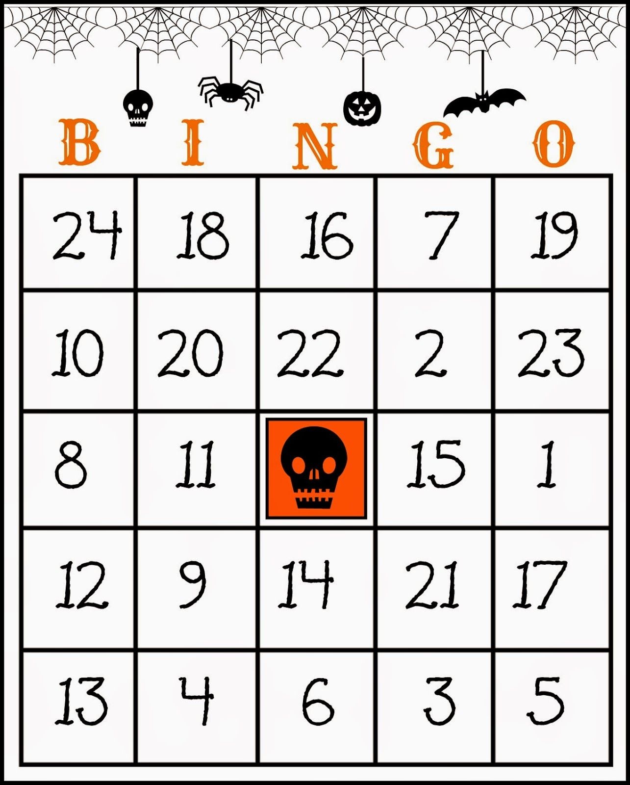 Free Printable Halloween Bingo Cards Free Printable