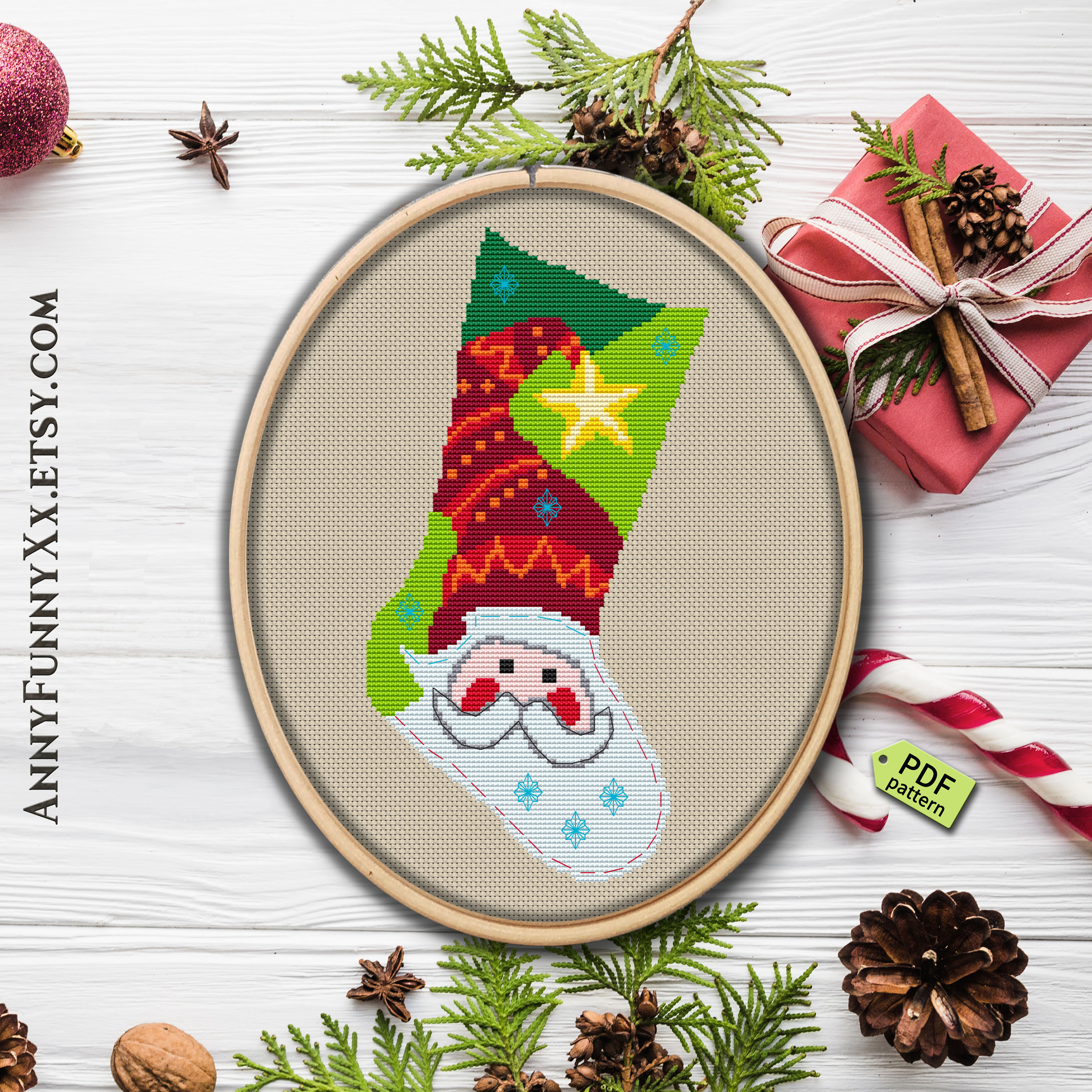 Free Printable Cross Stitch Christmas Stocking Patterns Free Printable