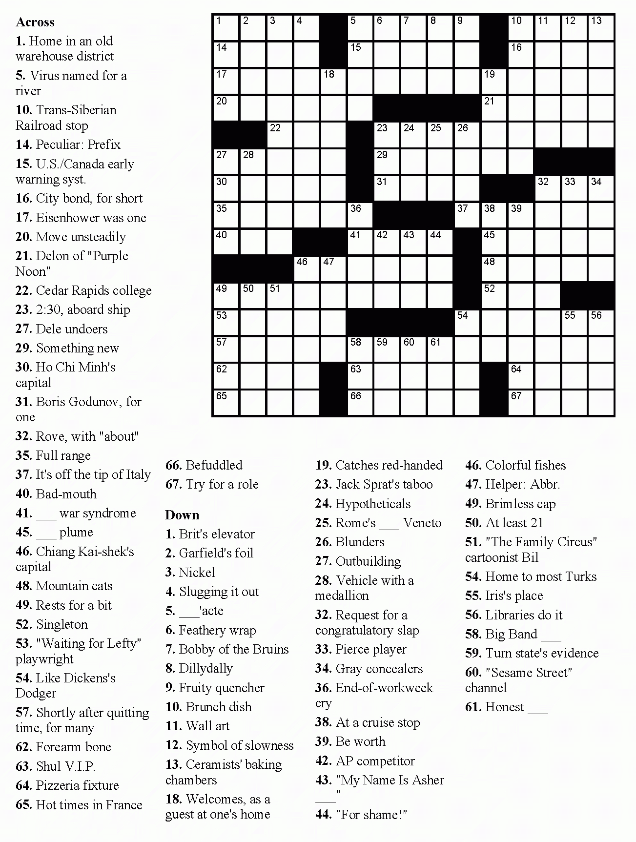 Crossword Puzzle Maker Printable - Rtrs.online - Free ...