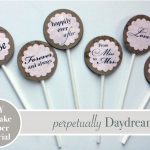 Cupcake Toppers + Tutorial For An Elegant Country Bridal Shower   Free Printable Cupcake Toppers Bridal Shower