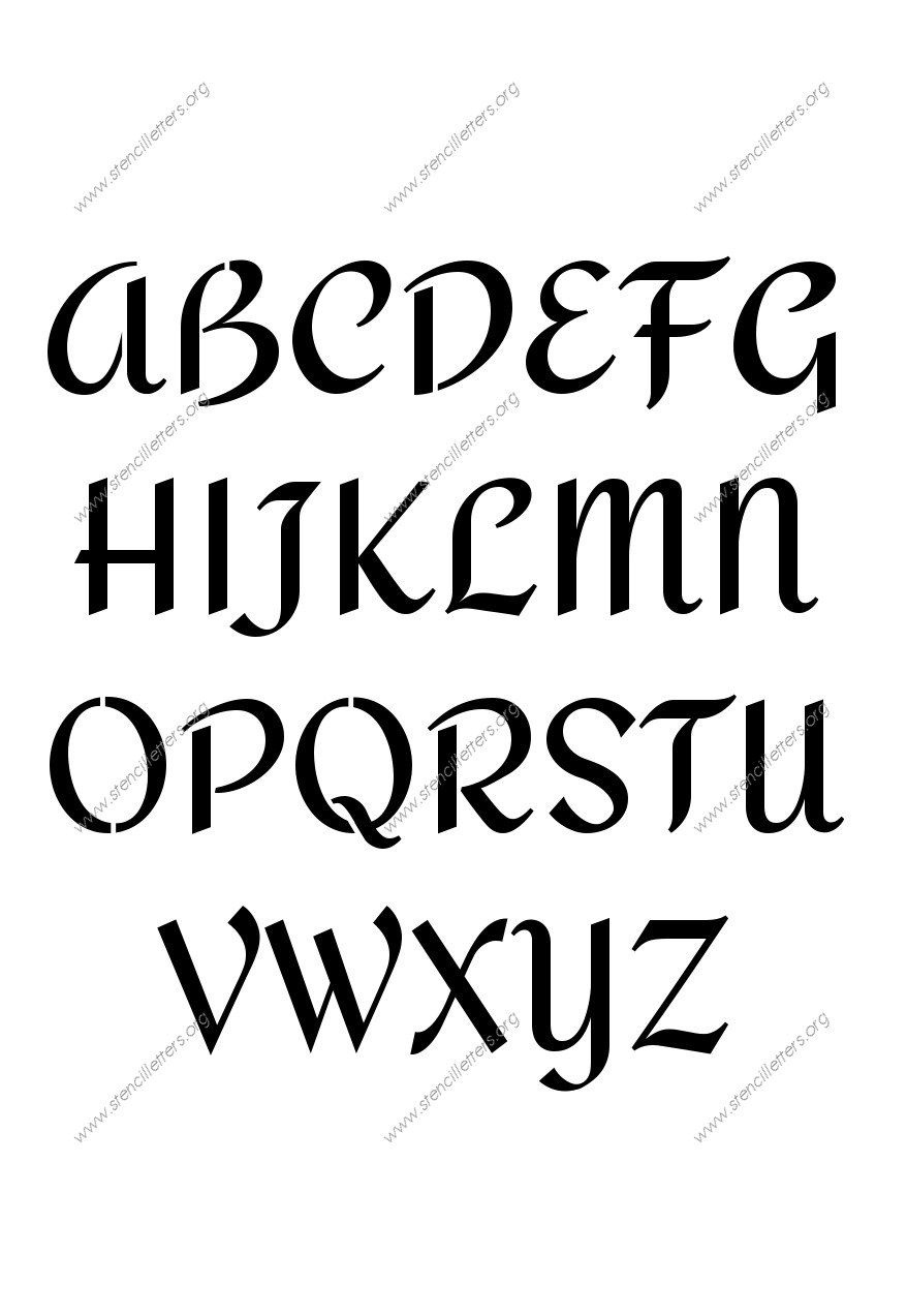 Online Letter Stencils Free Printable