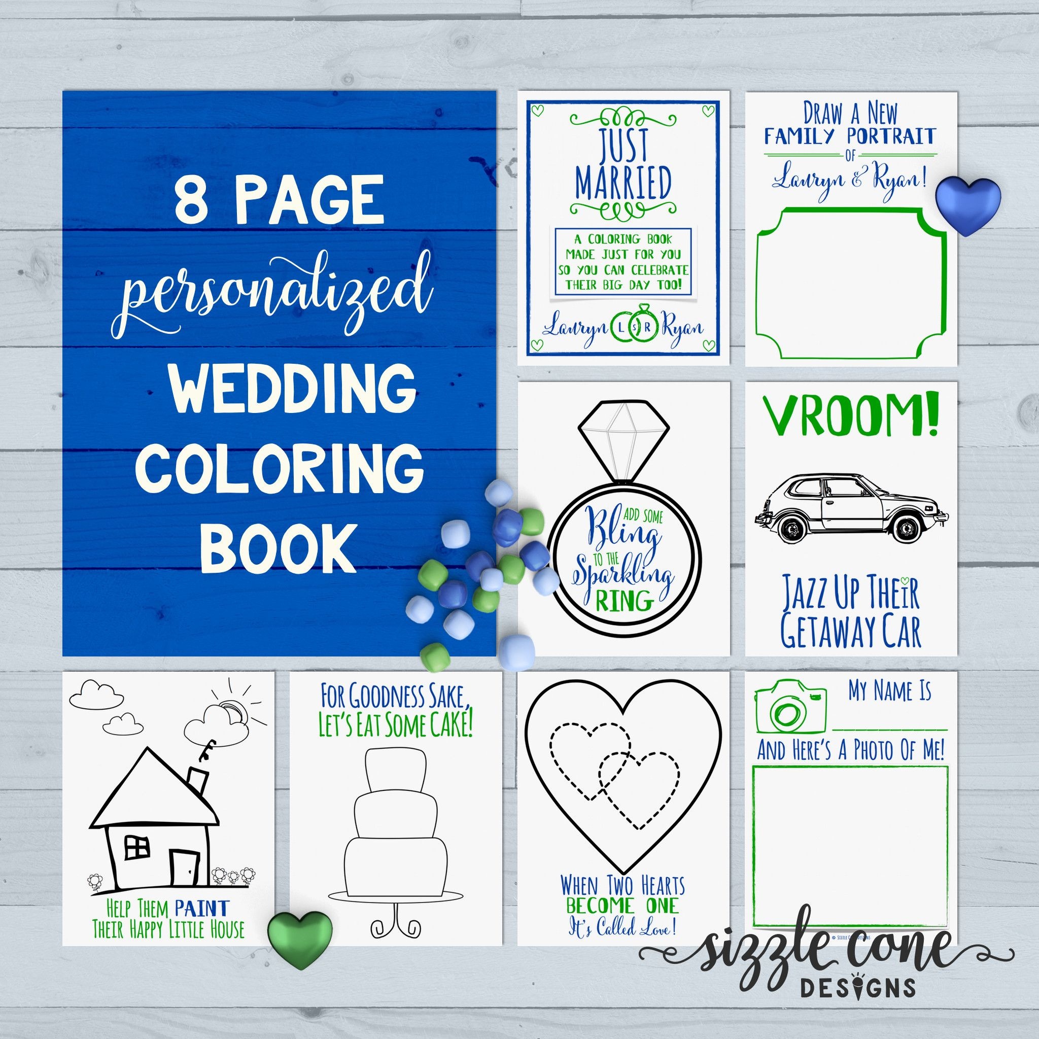 Custom Wedding Coloring Book Pages Printable In 2019 | Member Board - Free Printable Personalized Children&amp;#039;s Books