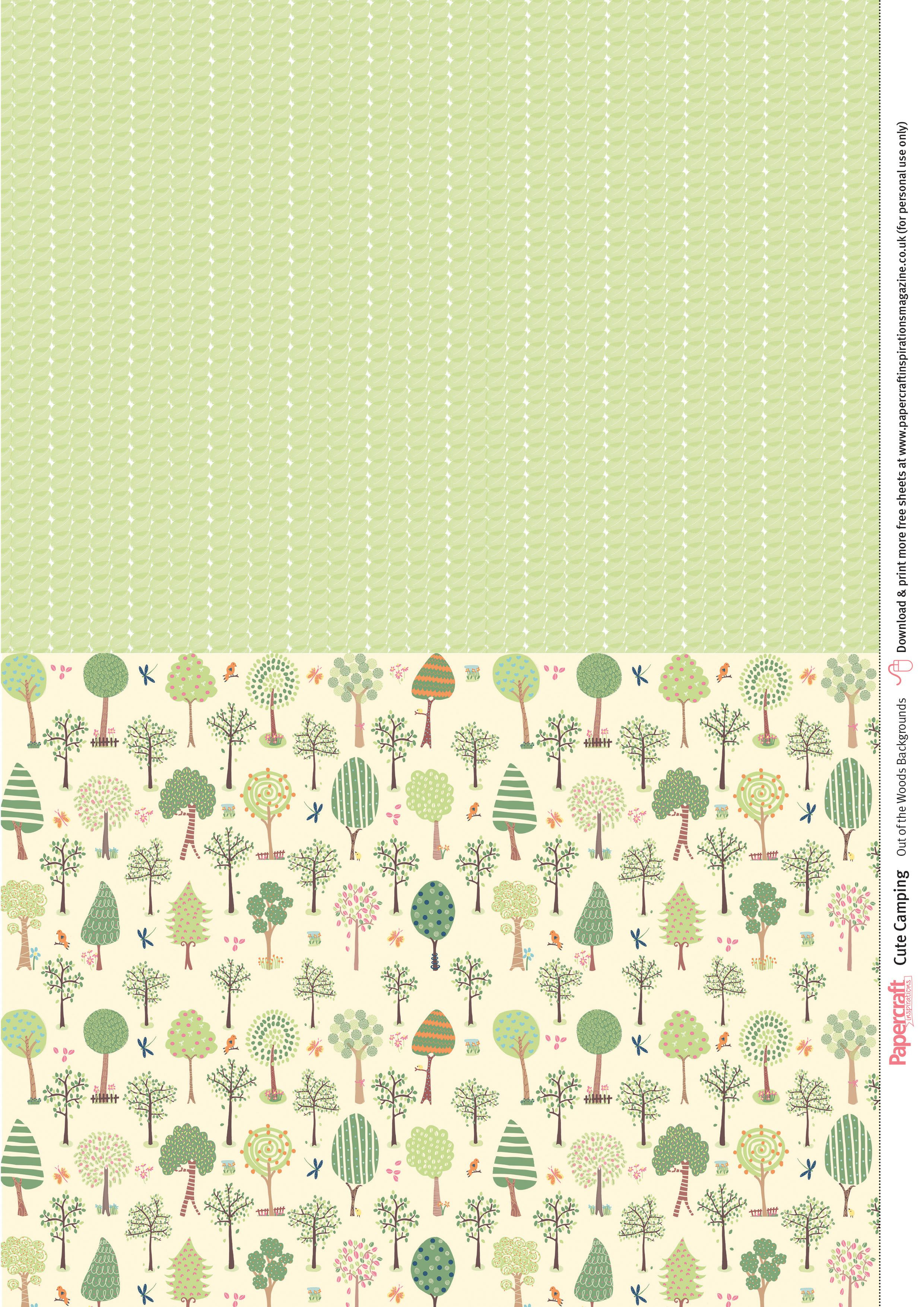 Cute Camping Free Digital Papers | Scrapbook And Smashbook | Free - Free Printable Paper