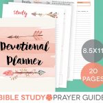 Daily Devotional Printable Set Weekly Bible Study Guide | Etsy   Free Printable Bible Study Guides