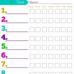 Daily Responsibilities Chart For Kids! Free Printable To Help   Free Printable Charts For Kids
