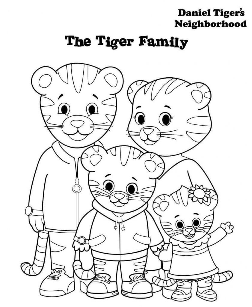 Free Printable Daniel Tiger Coloring Pages Free Printable