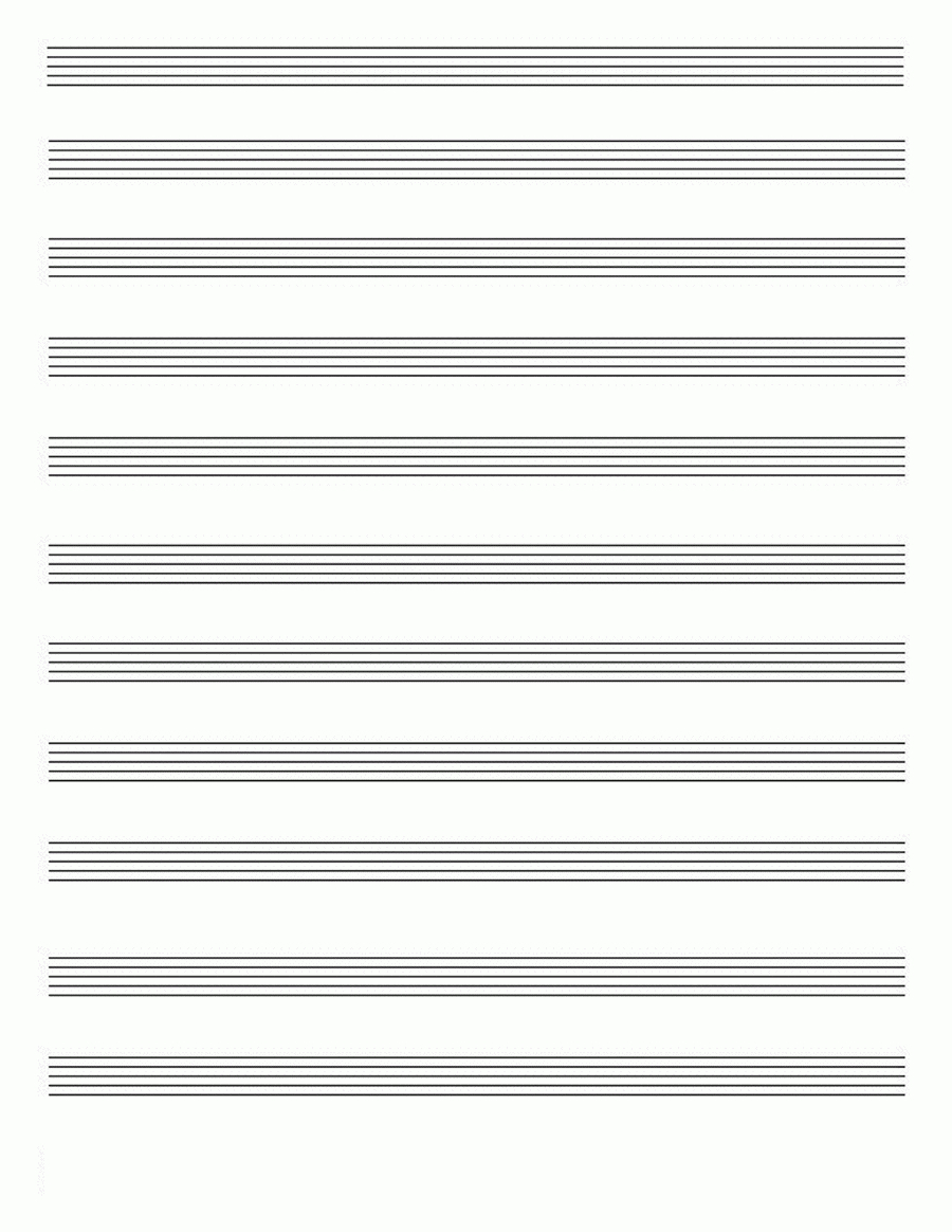 Free Printable Staff Music Paper Printable Templates