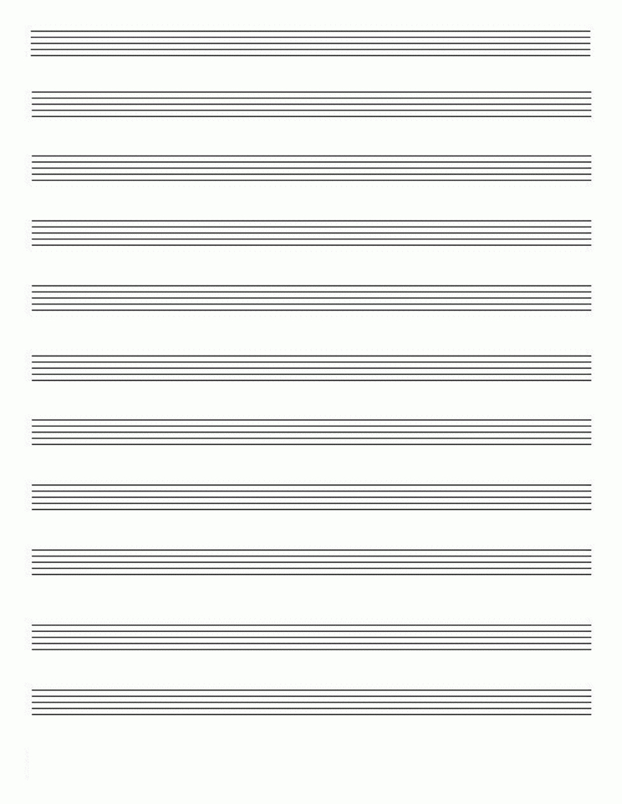 Danman&amp;#039;s Music Library - Free Section - Free Printable Staff Paper