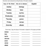 Days Of The Week In Spanish Worksheet   Free Esl Printable   Free Printable Elementary Spanish Worksheets