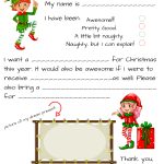 Dear Santa Fill In Letter Template     Letter To Santa Template Free Printable