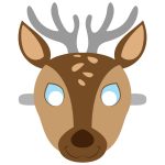 Deer Mask Template | Free Printable Papercraft Templates | Camping   Free Printable Hippo Mask