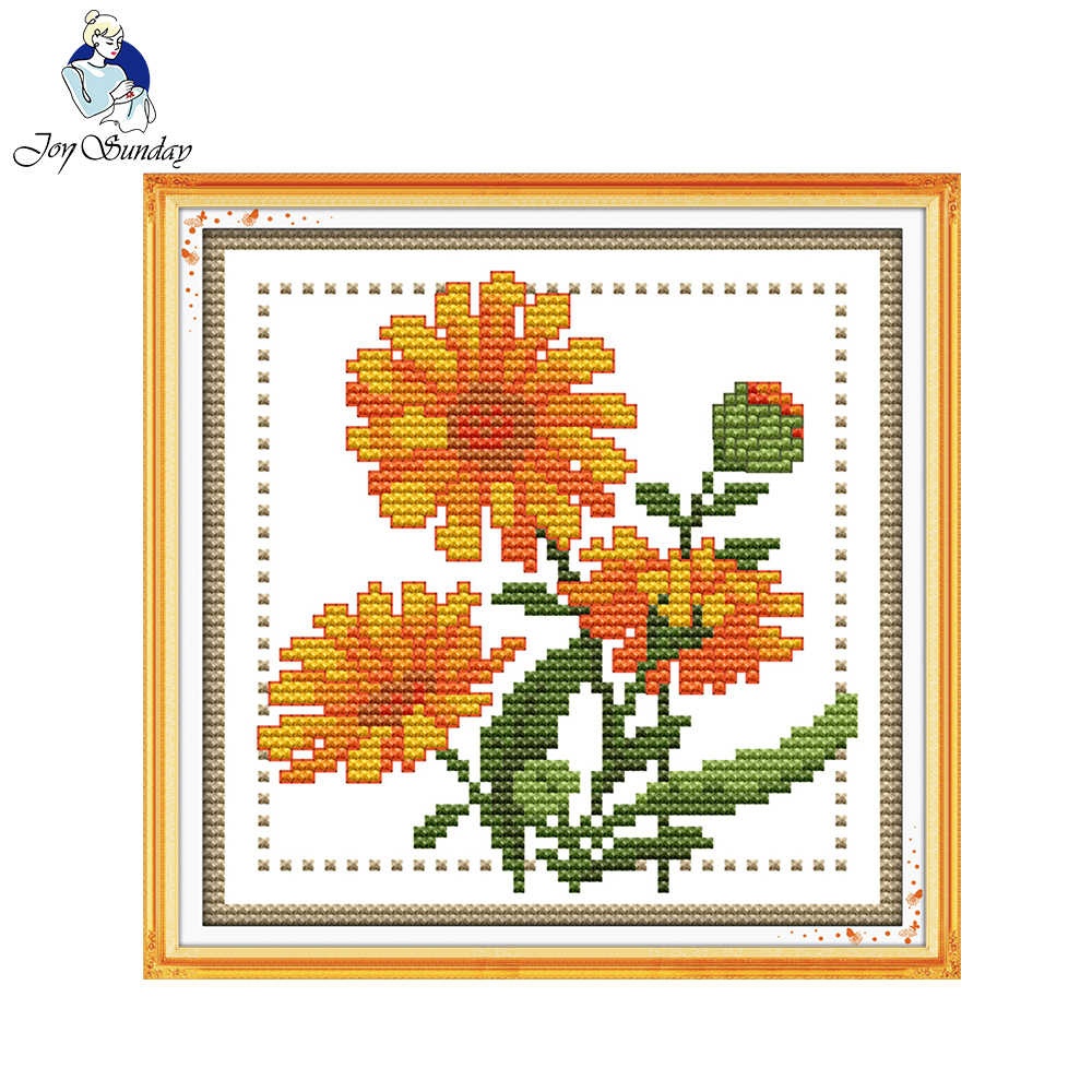 Detail Feedback Questions About Joy Sunday Floral Style Twelve - Free Printable Cross Stitch