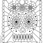 Dia De Los Muertos Coloring Page | Printable Coloring Pages | Doodle   Free Printable Day Of The Dead Worksheets