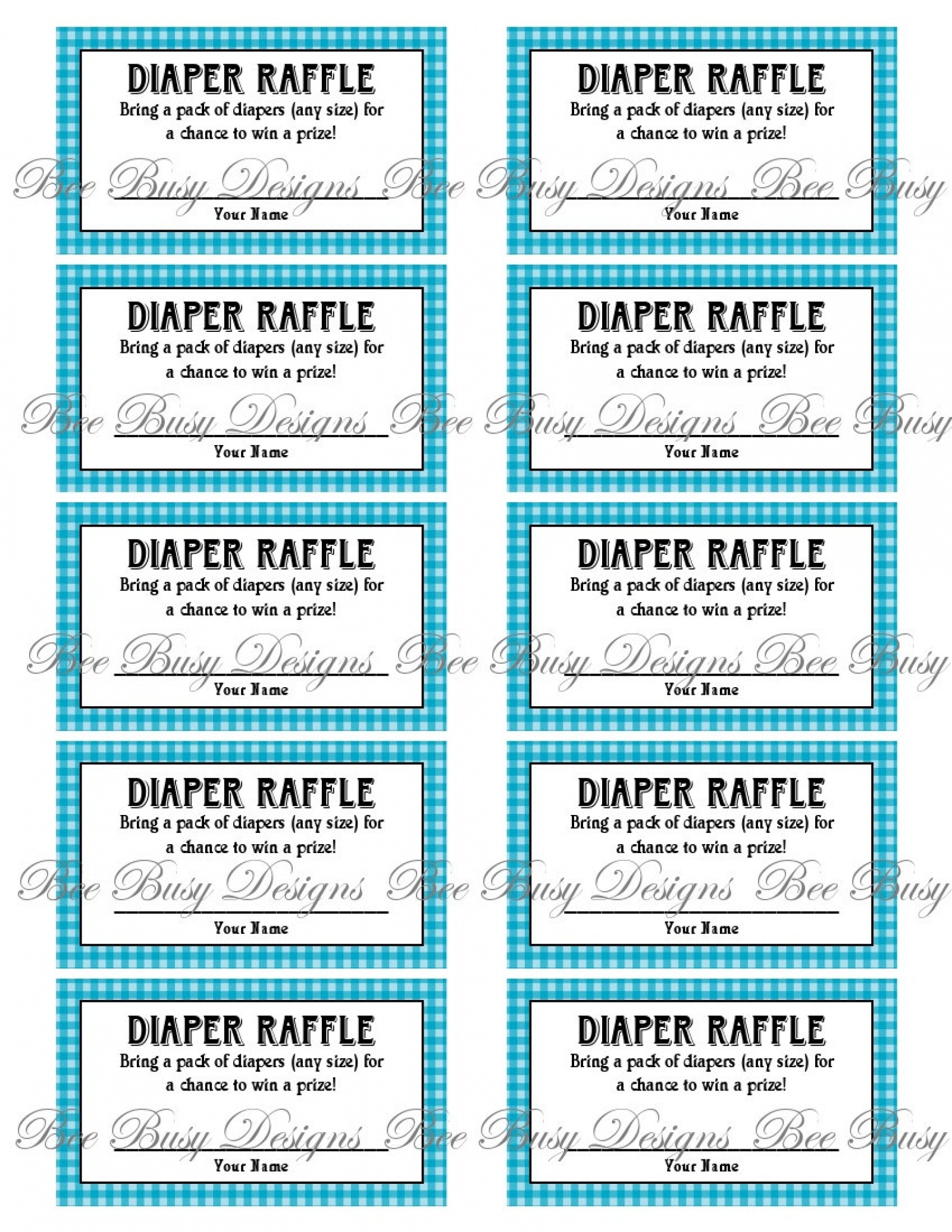 Diaper Raffle Tickets Printable - Tutlin.psstech.co - Diaper Raffle Template Free Printable