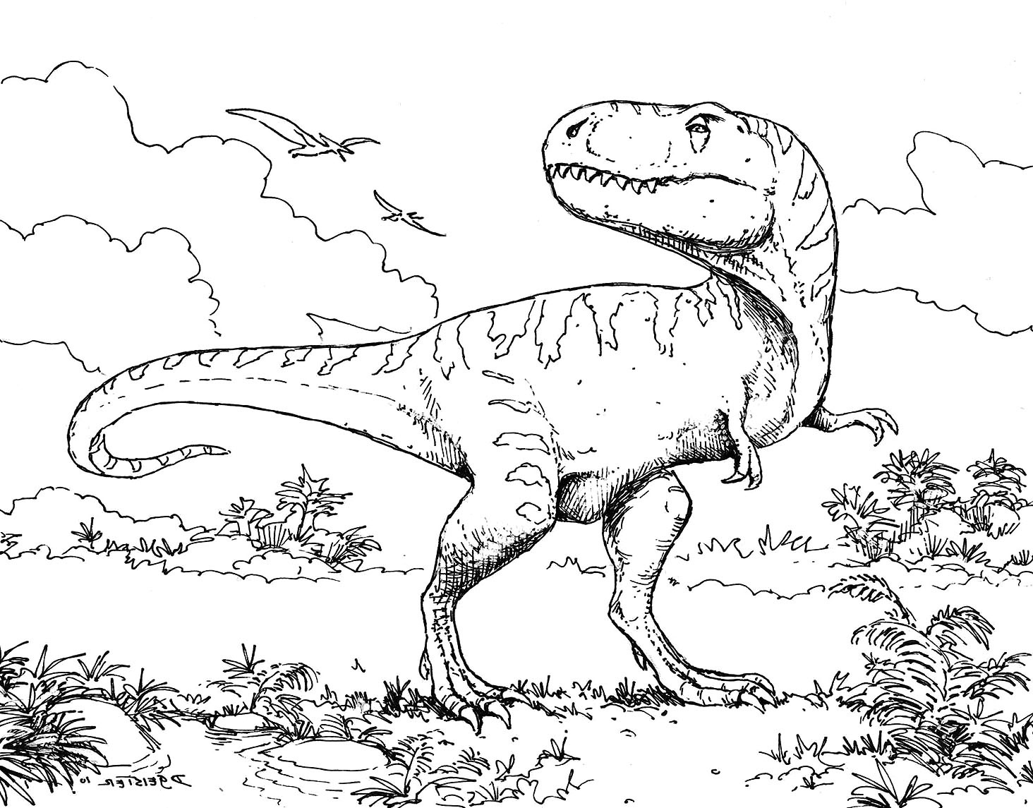 Dinosaur Coloring Pages To Print At Getdrawings | Free For - Free Printable Dinosaur Coloring Pages
