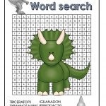 Dinosaur Word Search Free Printable | Word Search | Free Printables   Free Printable Dinosaur Word Search