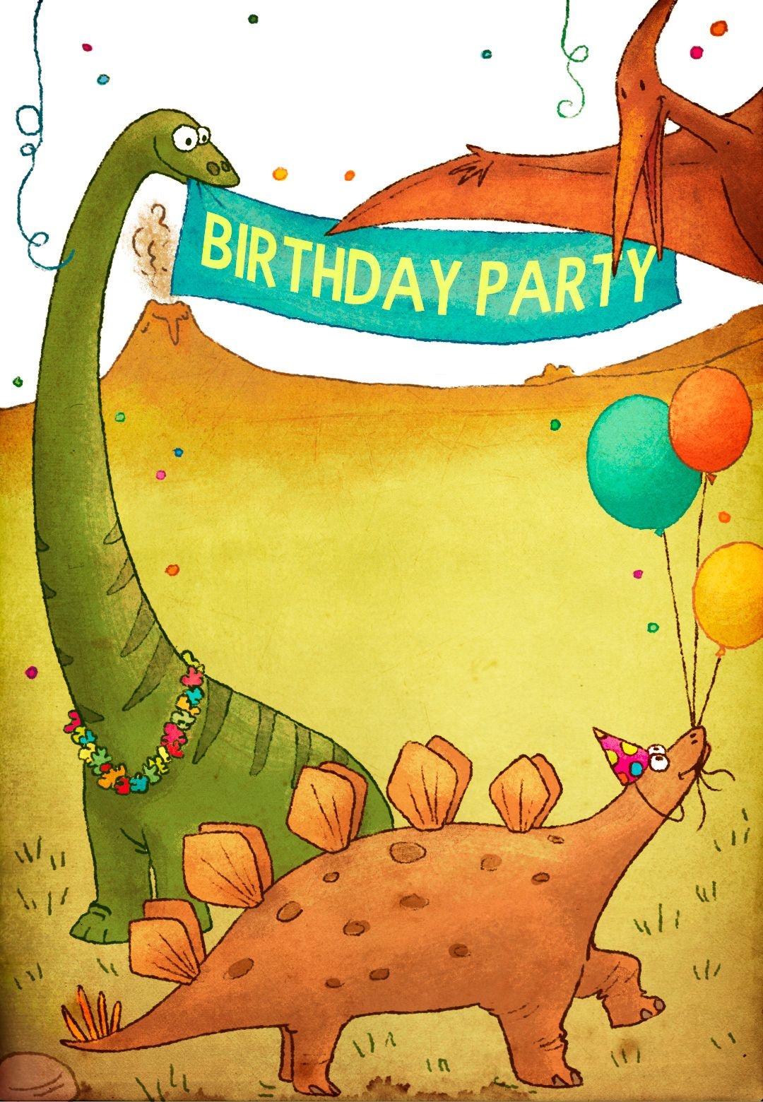 Free Printable Dinosaur Birthday Invitations Free Printable