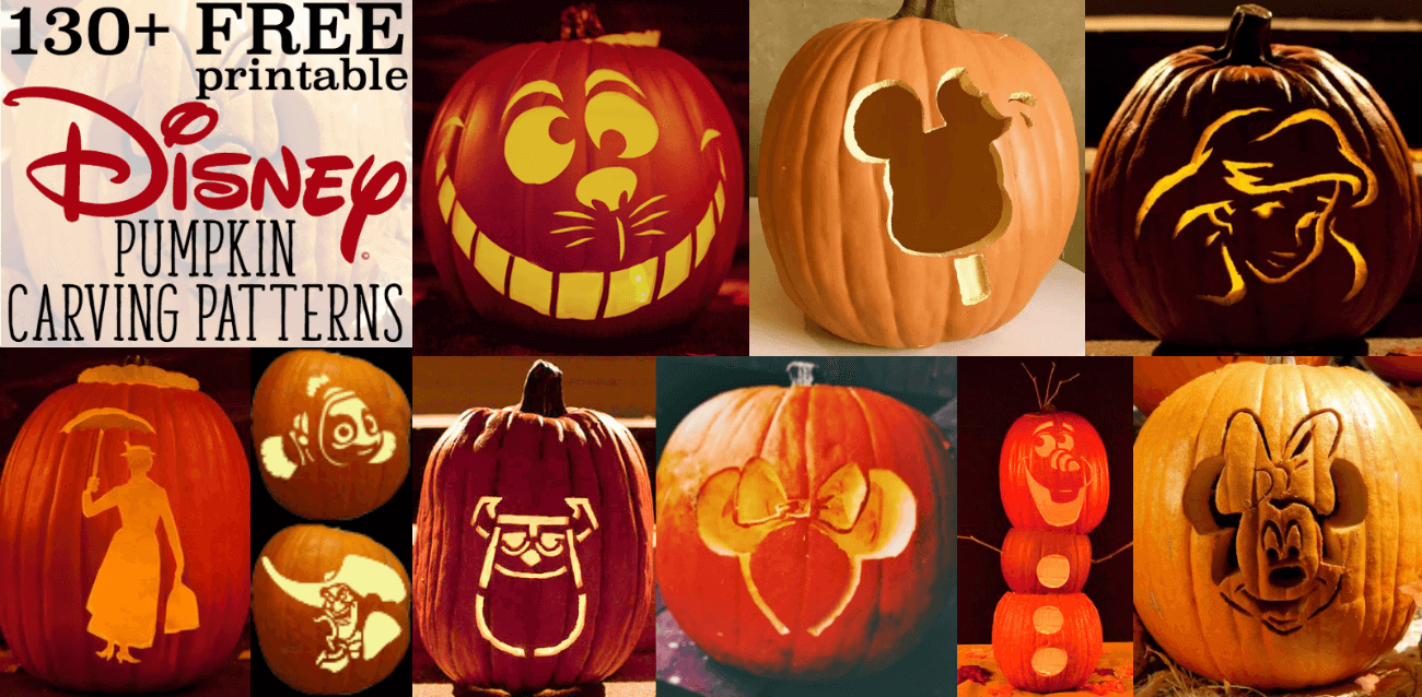 Disney Pumpkin Stencils: Over 130 Printable Pumpkin Patterns - Free Pumpkin Carving Templates Printable