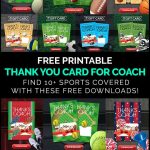 Diy Coach Gifts: Printable Thank You Card For Coach   Free Printable Soccer Thank You Cards