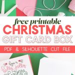Diy Gift Card Box   Free Printable Gift Idea For Christmas | Persia   Free Printable Christmas Gift Cards