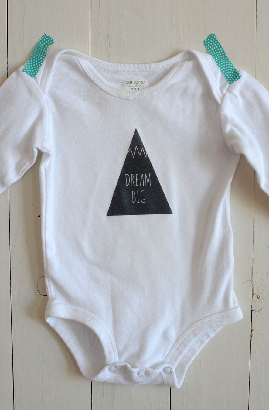 Diy Iron-On Graphic Onesie | Crafty Diy | Onesies, Baby Patterns - Free Printable Onesies