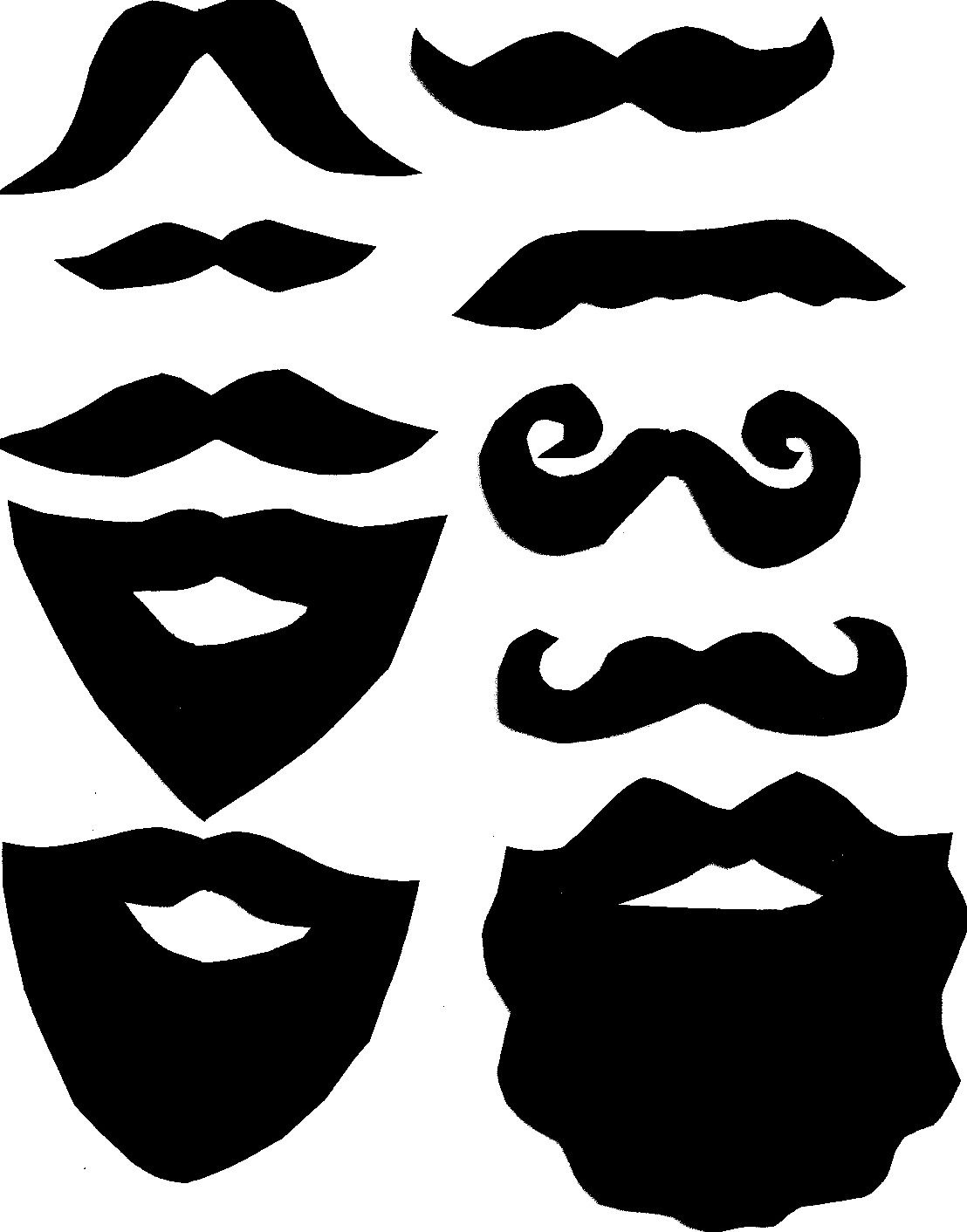 Diy Photo Booth Moustache And Beard Props With Printable | Card - Free Printable Mustache