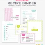 Diy Recipe Book (With Free Printable Recipe Binder Kit!)   Free Printable Recipe Binder Templates
