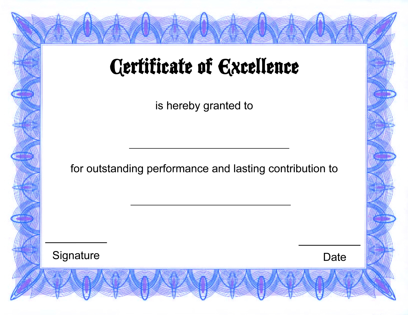 download free award certificate template for word