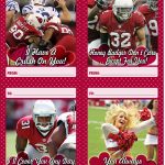Download And Print A Set Of 12 Free Arizona Cardinals Valentine's   Free Printable Football Valentines Day Cards