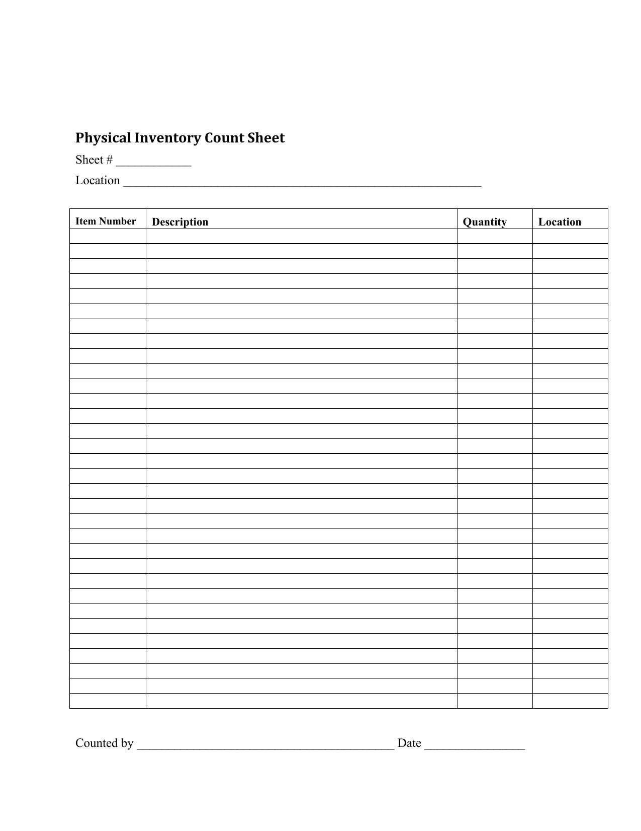 Download Inventory Checklist Template | Excel | Pdf | Rtf | Word - Free Printable Inventory Sheets