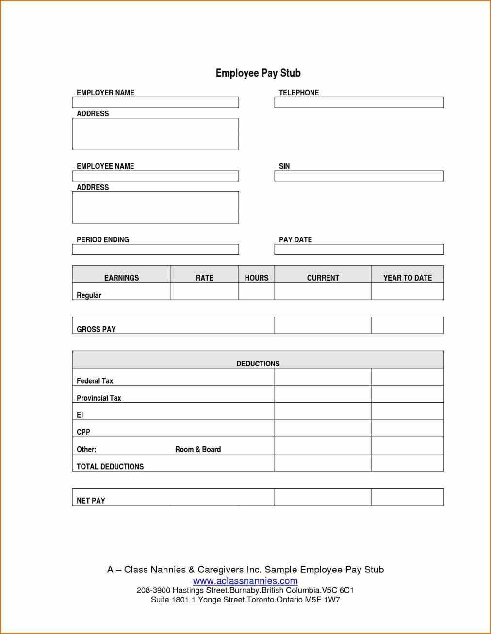 Download Pay Stub Template Word Either Or Both Of The Pay Stub - Free Printable Check Stubs
