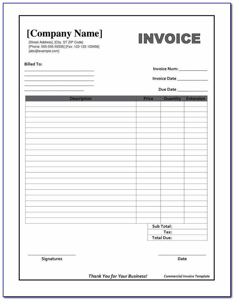 Downloadable Invoice Template Beautiful Printable Invoices Templates - Free Printable Blank Invoice Sheet