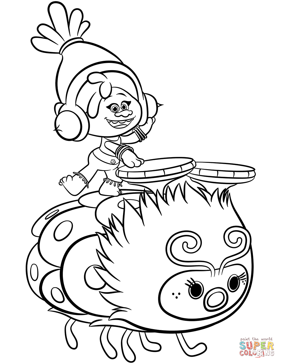 Dreamworks Trolls Coloring Pages | Free Coloring Pages - Free Printable Troll Coloring Pages