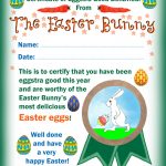 Easter Bunny Certificate Of Eggstra Good Behaviour | Rooftop Post – Good Behaviour Certificates Free Printable