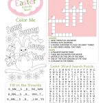 Easter Kid's Activity Sheet Free Printables Available @party   Free Printable Kid Activities Worksheets