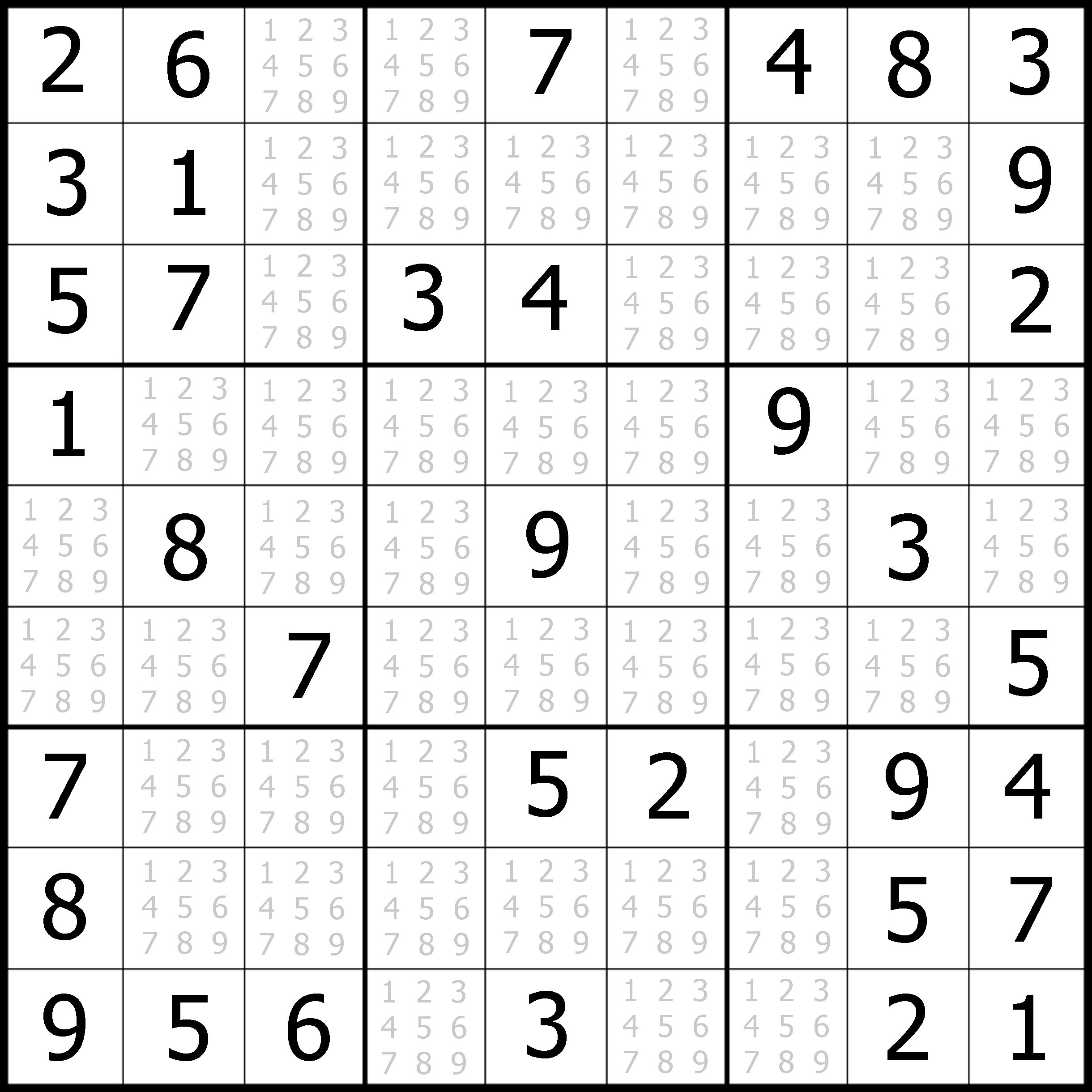 Free Printable Sudoku Puzzles Free Printable Templates