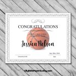 Editable Basketball Certificate Template   Printable Certificate   Basketball Participation Certificate Free Printable