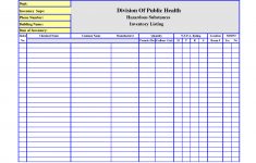 Editable Chemical Inventory List Template Sample : V-M-D - Free ...