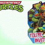 Editable Ninja Turtle Invitation Template | Tkb Printables In 2019   Free Printable Ninja Turtle Birthday Invitations