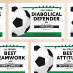 Editable Soccer Award Certificates Instant Download | Etsy   Free Printable Soccer Certificate Templates