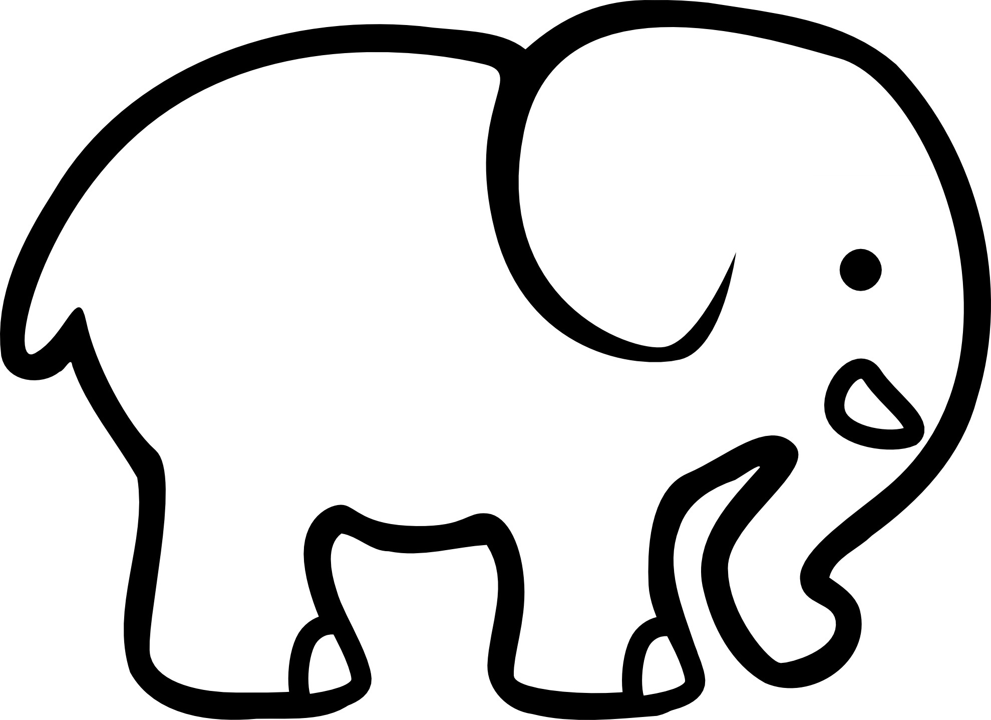 Elephant Coloring Pages | Free Download Best Elephant Coloring Pages - Free Printable Elephant Pictures