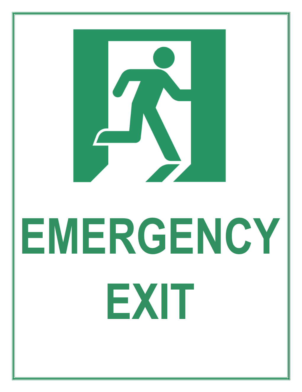 Free Printable Emergency Exit Only Signs Free Printable